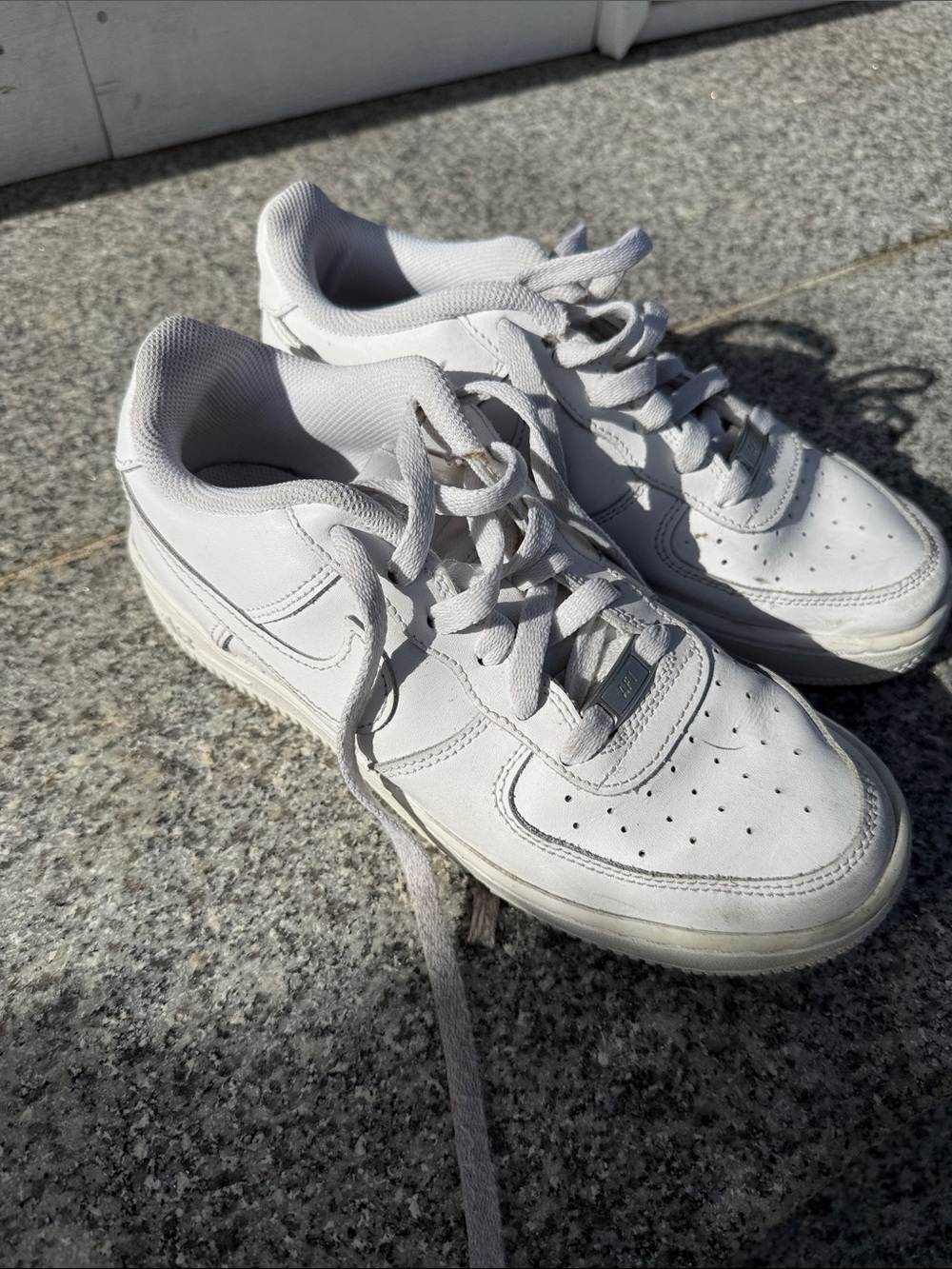 Nike White Low-Top Leather Sneakers